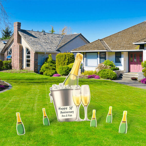 50th ANNIVERSARY LAWN SIGN