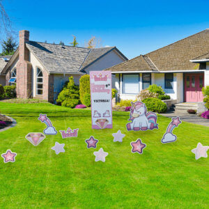 unicorn-theme-lawn-sign-rental