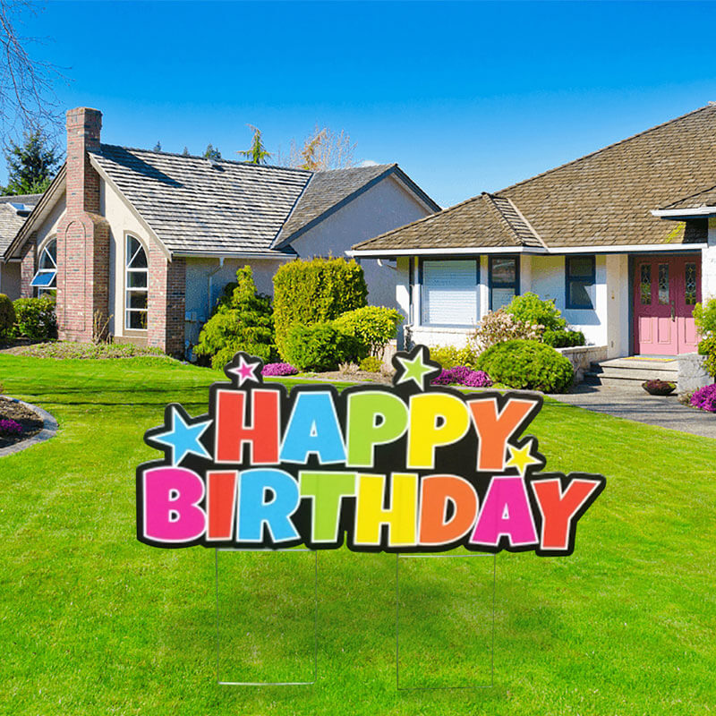 COW LAWN SIGN WITH 10 MINI COWS | Stork And Birthday Lawn Sign Rental