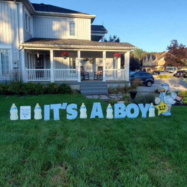 IT'S A BOY YARD CARD