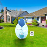 BABY BOY BALLON LAWN SIGN