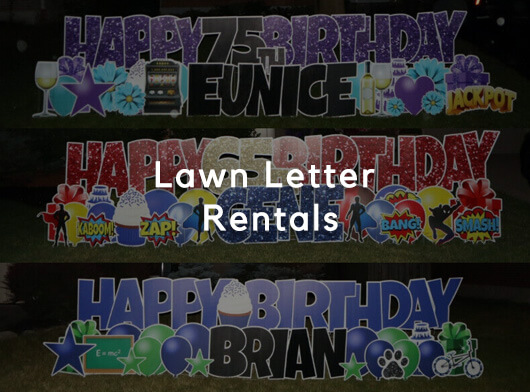 Lawn Letter Rentals