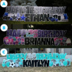 SWEET 16 LAWN LETTER PACKAGES
