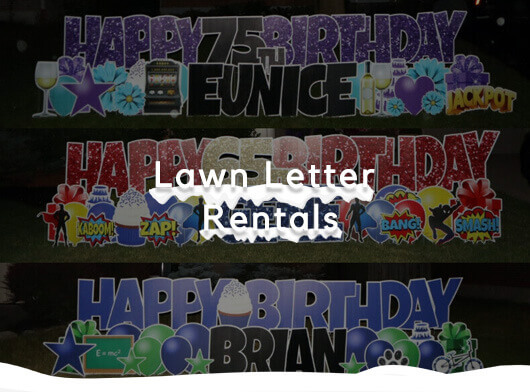 Lawn Letter Rentals