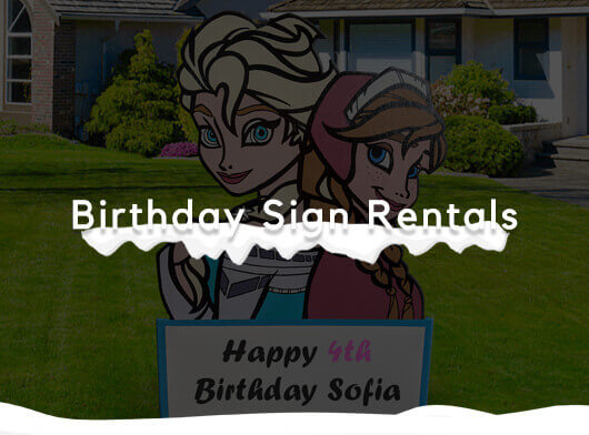 Lawn Signs for Birthdays | Birthday Lawn Signs
